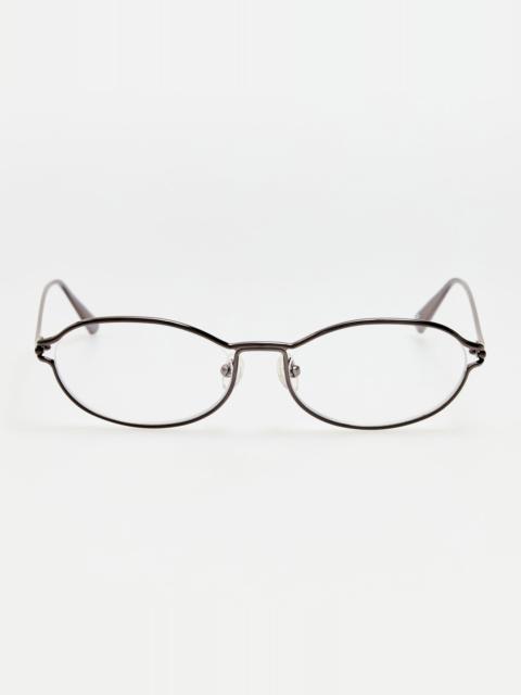 LINDA FARROW Oval Optical in Nickel