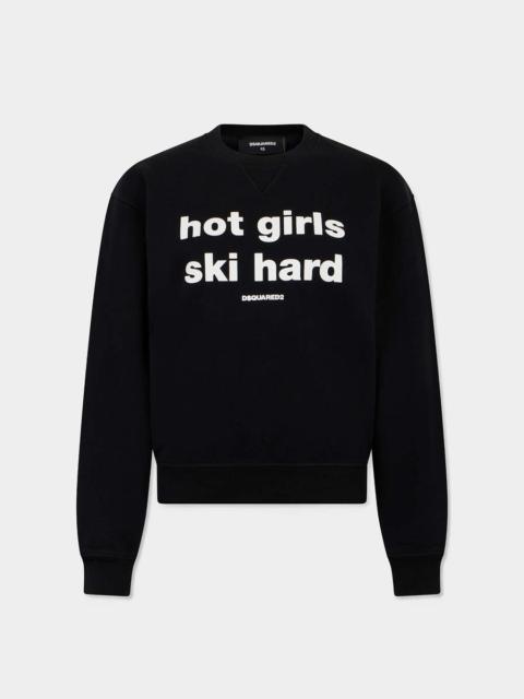DSQUARED2 D2 UPSIDE DOWN JUST RIGHT FIT CREWNECK