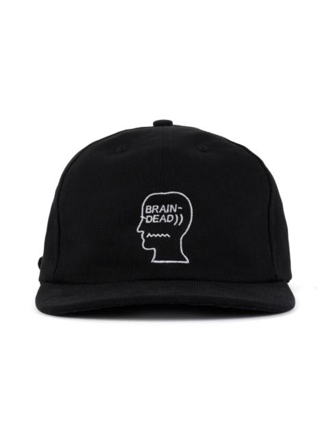 BRAIN DEAD Bedford Cord Logohead Hat - Black