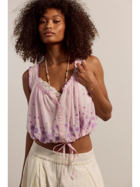 FREE PEOPLE Cherry Scallop Top