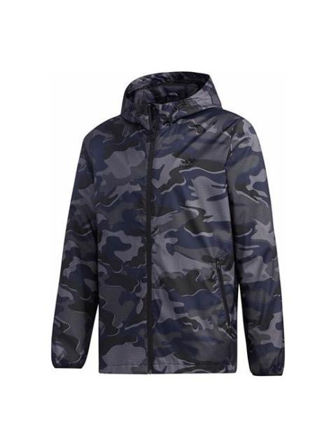 Men's adidas Mh Wb Camo Sports Stylish Jacket Black GF3967