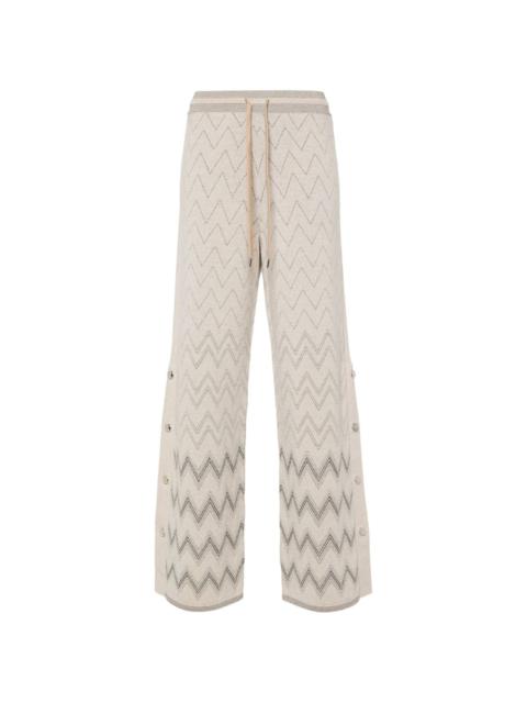 Missoni straight-leg knitted trousers