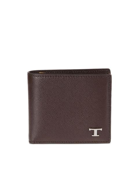 Tod's logo plaque wallet