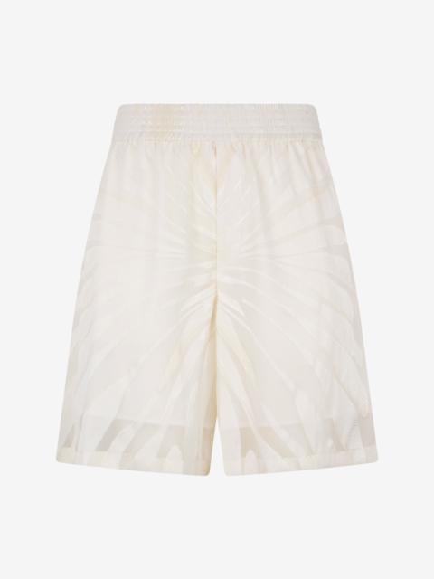 Roberto Cavalli Bermuda Shorts With Ray Devoré Print