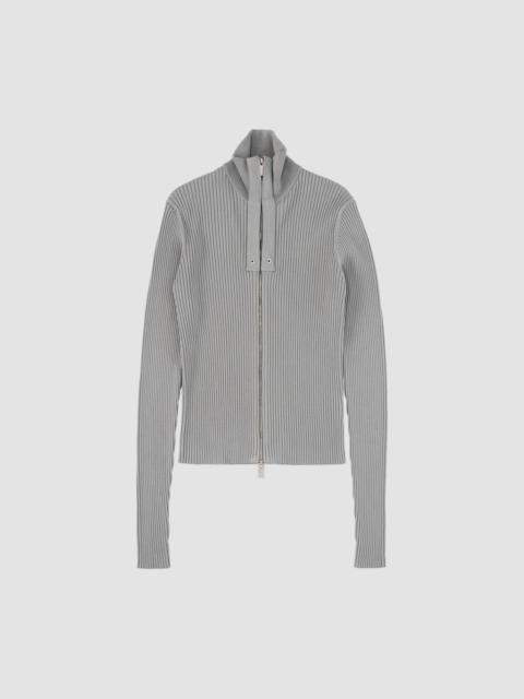 1017 ALYX 9SM SMALL RIB ZIP UP SWEATER