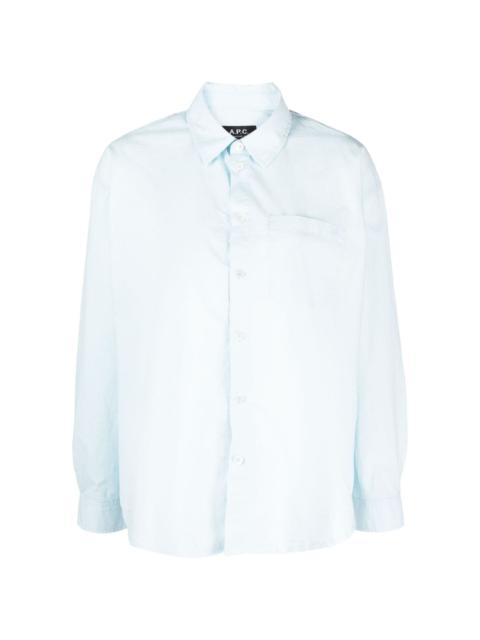 A.P.C. long-sleeve button-fastening shirt