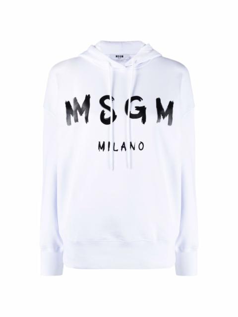 MSGM logo-print hoodie