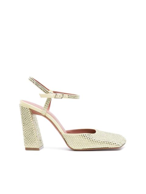 Amina Muaddi Charlotte 95mm crystal-embellished pumps