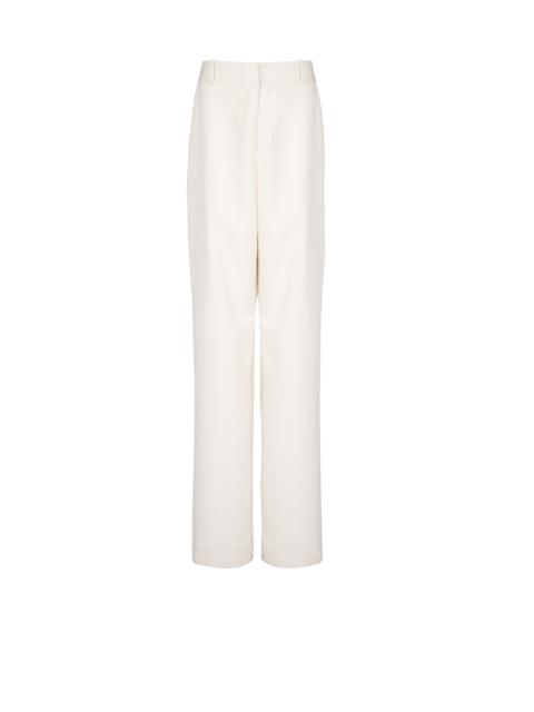 Balmain Wool wide-leg trousers