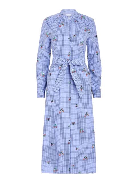 markarian Gazania Sequin Embroidered Shirt Dress