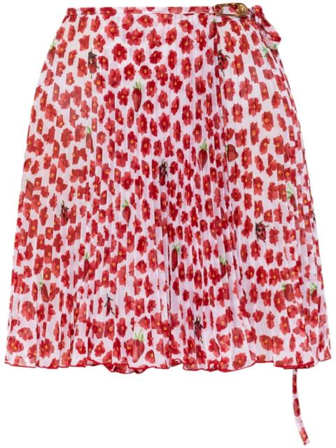 VERSACE floral-motif pareo