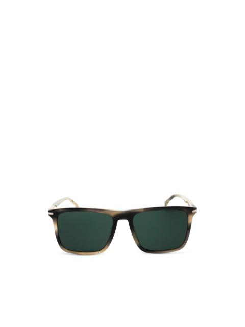 BOSS tortoiseshell-pattern square-frame sunglasses