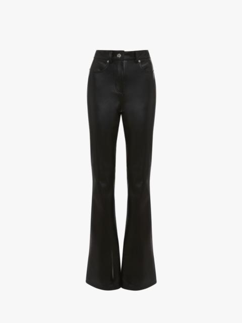 JW Anderson BOOTCUT LEATHER TROUSERS