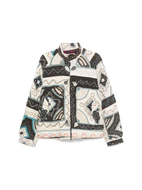 KARTIK RESEARCH x Baracuta patchwork jacket