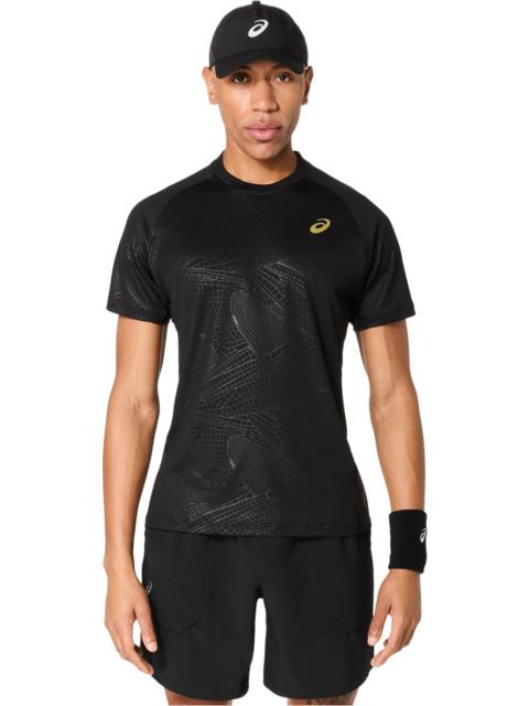 Asics MATCH SHORT SLEEVE TOP NIGHT ENERGY