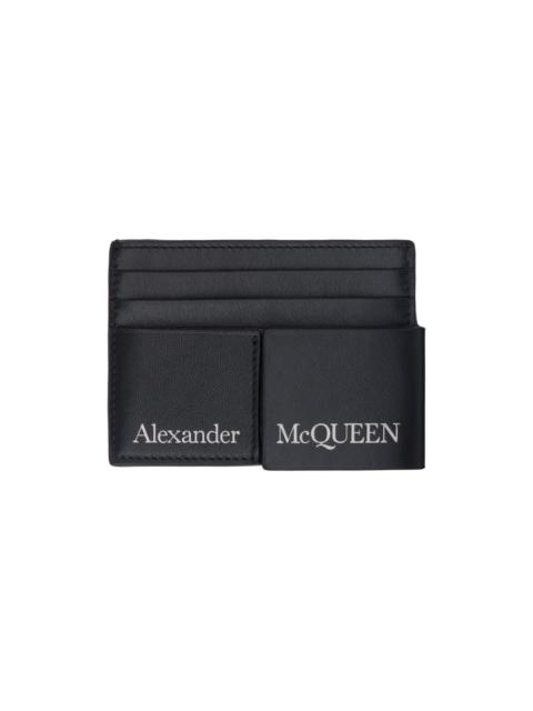 Alexander McQueen Black Detachable Card Holder