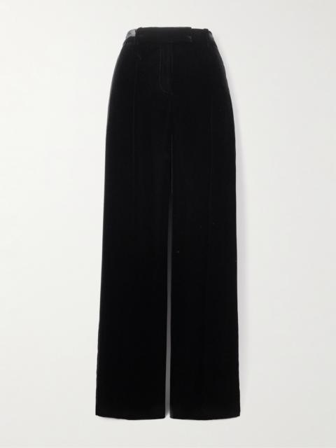 Alexander McQueen Velvet Straight-leg Pants