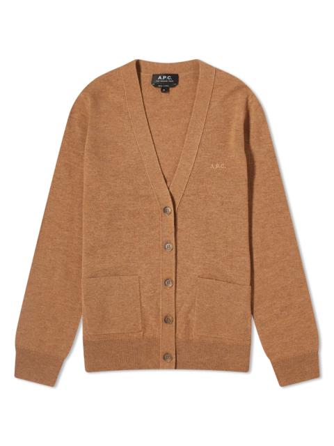 A.P.C. A.P.C. Louisa Logo Knitted Cardigan