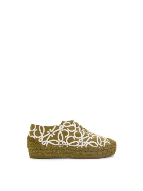 Loewe Solar lace-up in canvas
