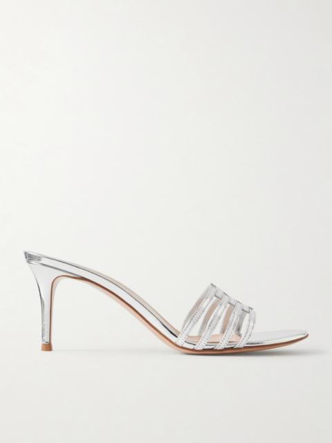 Gianvito Rossi Metallic Leather Sandals