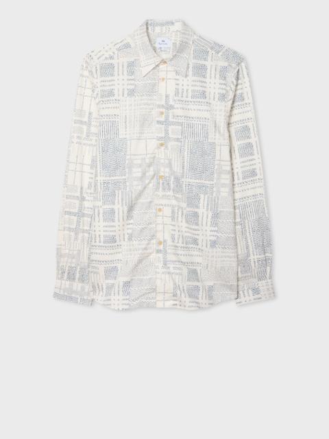Paul Smith White 'Sunography Spot' Print Shirt