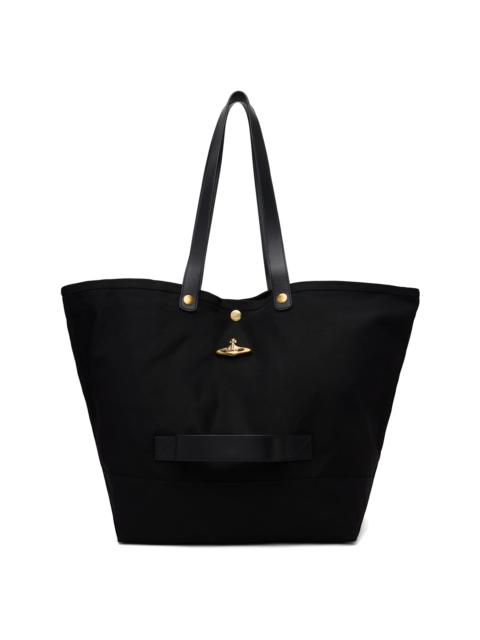 Vivienne Westwood Black Utility Small Shopper Tote