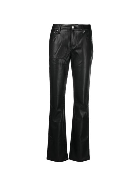 MISBHV faux-leather straight-leg trousers