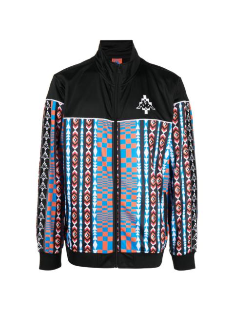 x Kappa geometric-print track jacket