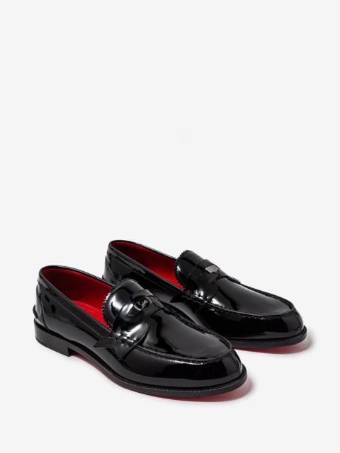 Christian Louboutin Penny Flat Black Patent Loafers -