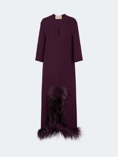Valentino Cady Couture feather-trimmed gown