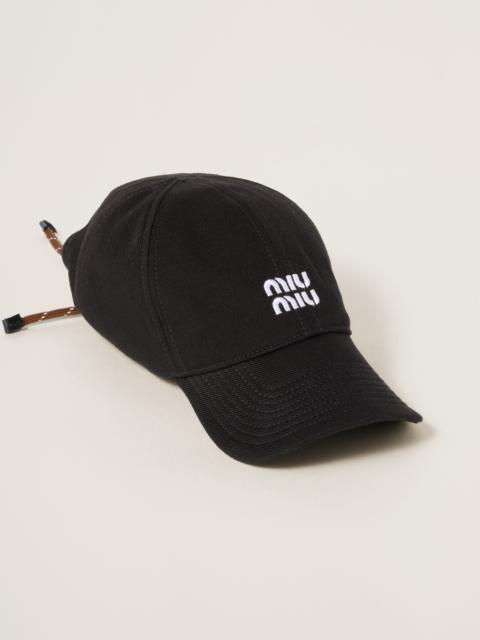 Miu Miu Denim baseball cap