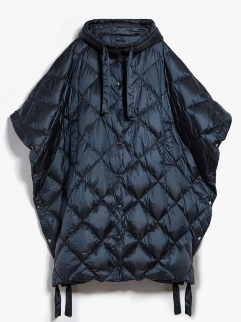 Max Mara TRECA Long cape in water-repellent canvas