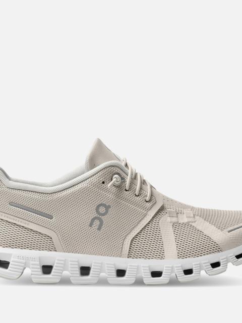 On ON Women's Cloud 5 Running Trainers - Pearl/White