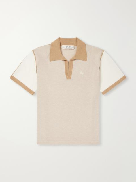 God’s True Cashmere Logo-Embroidered Cashmere Polo Shirt