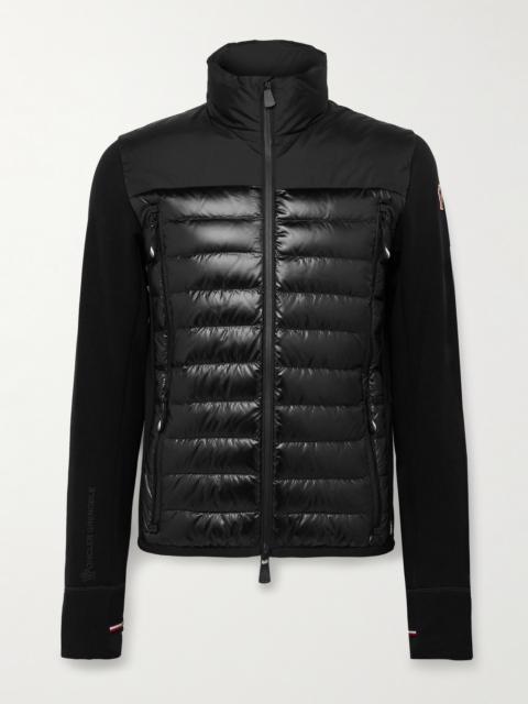Moncler Grenoble Panelled Quilted Shell and Power Stretch™ Pro Down Jacket