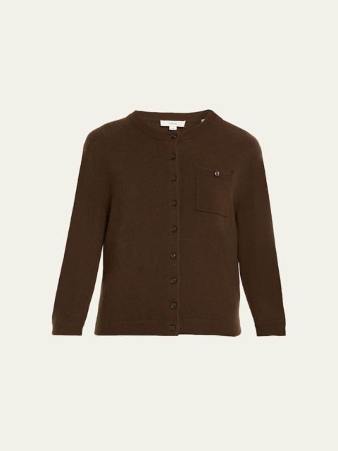 Vince Cashmere-Blend Pocket Cardigan