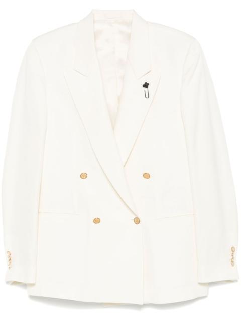 LARDINI brooch-detail blazer