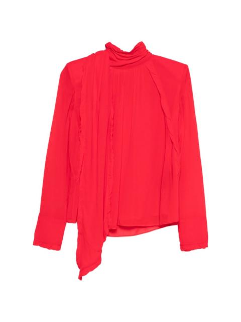 DOROTHEE SCHUMACHER ruffled high-neck blouse
