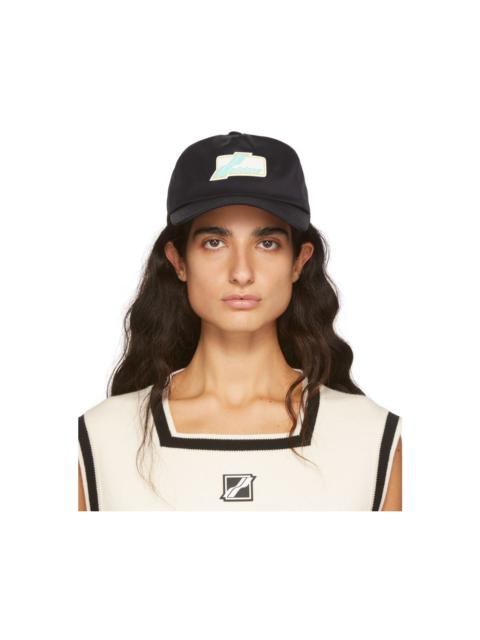 We11done Navy Logo Wappen Cap