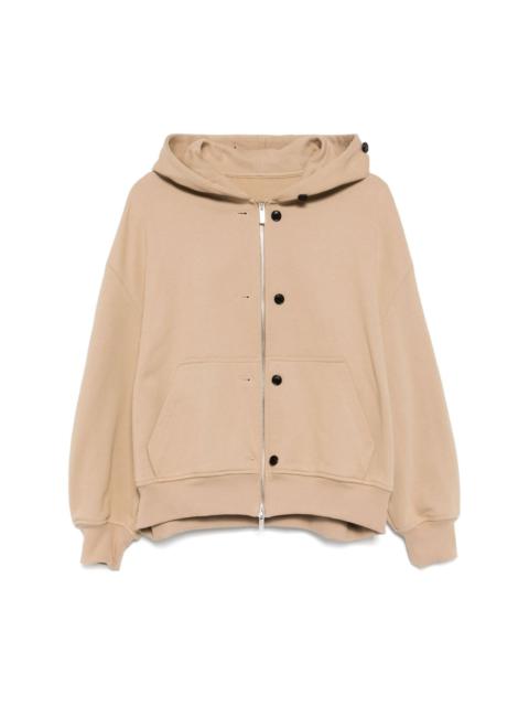 SYSTEM buttoned hoodie