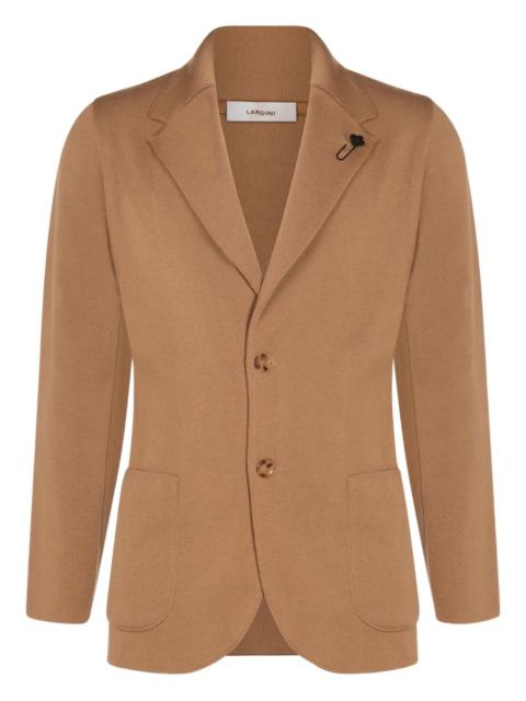 LARDINI flower-embellished two-buttons blazer