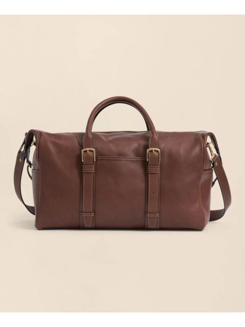 Brooks Brothers Leather Duffel Bag