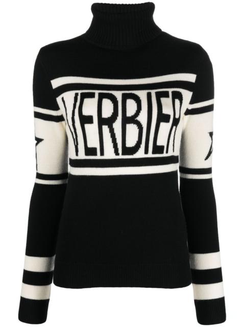 PERFECT MOMENT intarsia-knit roll-neck jumper