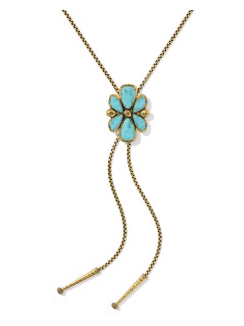 KENDRA SCOTT Jamie Vintage Gold Statement Bolo Necklace