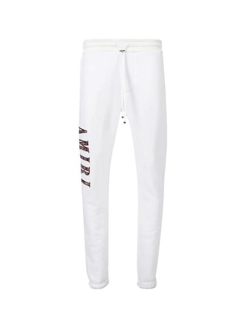 AMIRI Paisley Applique Logo Sweatpants "White & Red" MJSP019 100