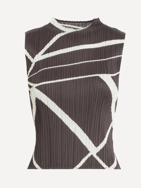 Pleats Please Issey Miyake FOLD LINE Pleated Top