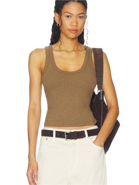 Enza Costa Military Rib Crop Tank