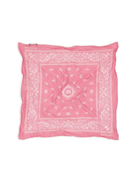 BALENCIAGA Women's Balenciaga Bandana Scarf  in Pink