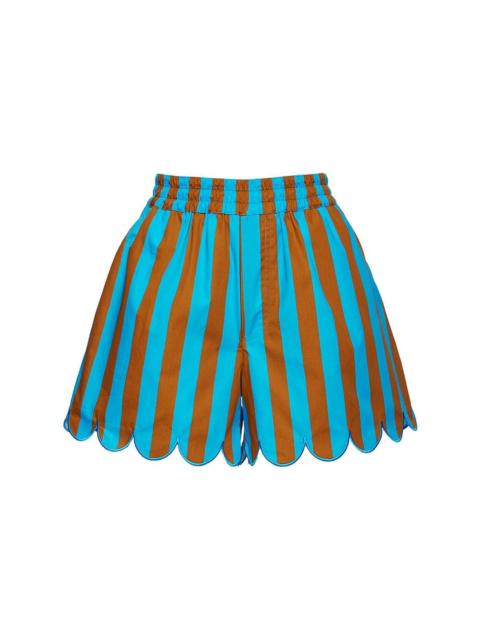 Riviera striped shorts