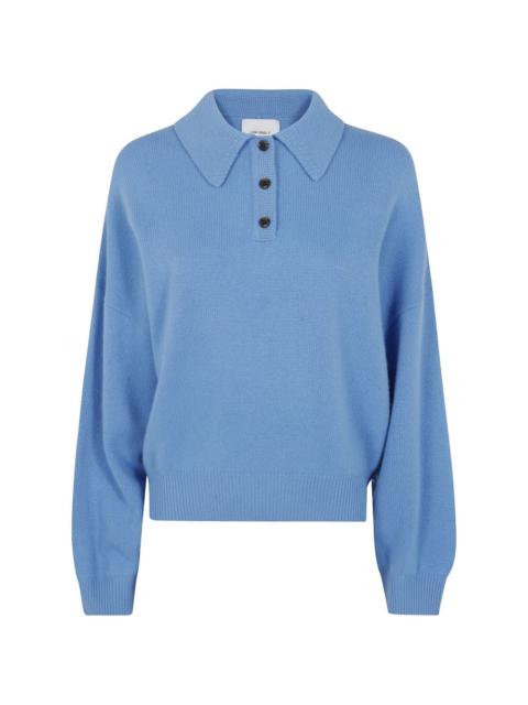 LISA YANG polo-collar cashmere sweater
